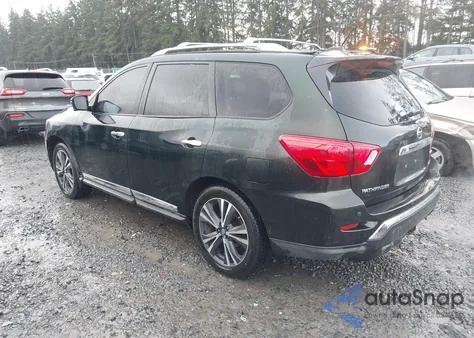 2018 Nissan Pathfinder Platinum из США, поврежденный, VIN 5N1DR2MM4JC629238